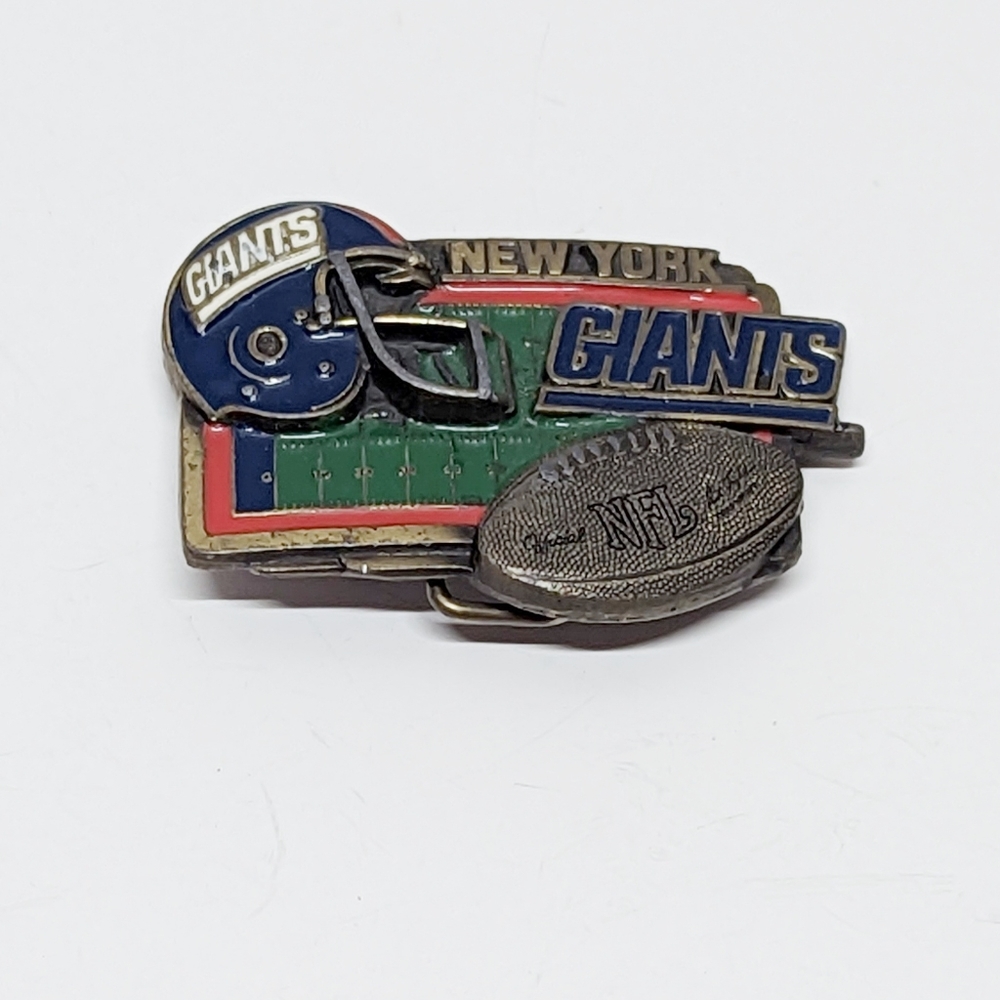 NFL Giants Football Belt Buckle